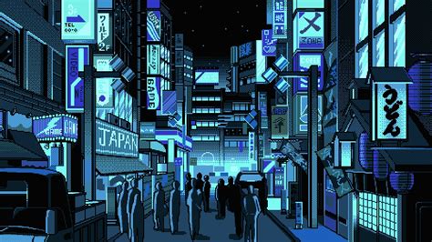 日本，城市街道，像素艺术 640x960 Iphone 44s 壁纸，图片，背景，照片