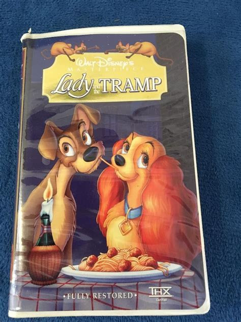 Lady And The Tramp Vhs 1998 14673 Walt Disneps Masterpiece Etsy
