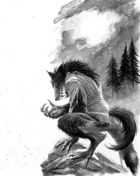 Werewolf By Turnermohan On Deviantart Werewolf Shadow Wolf Werewolf Art