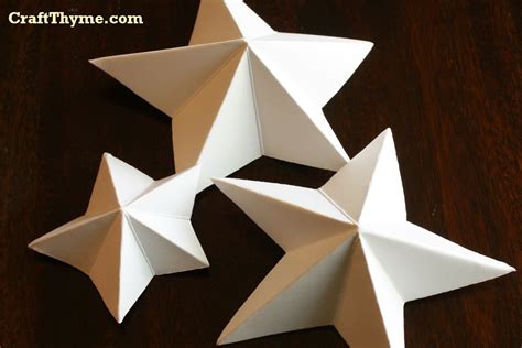 How To Make A 3d Paper Star