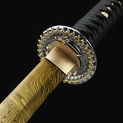 Golden Blade Katana Handmade Japanese Katana Sword With Golden Blade