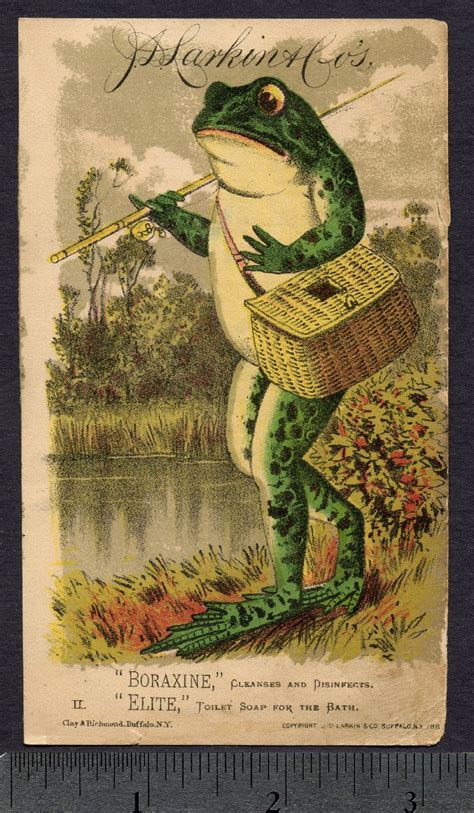 Trade Card Jd Larkin And Co 1880s Soaps Elite And Boraxine