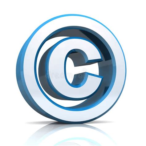 3d Copyright Symbol Stock Illustration Image Of Mark 34917433