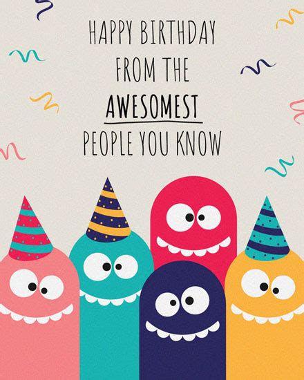 Free Printable Happy Birthday Cards From A Group