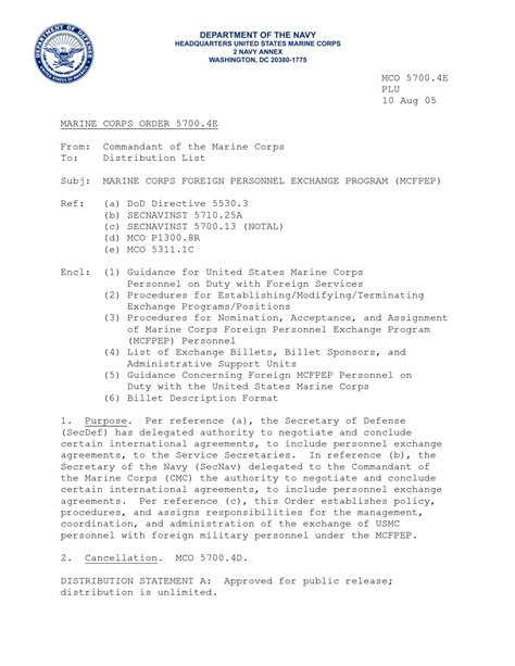 Usmc Appointment Letter Format