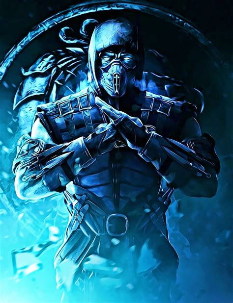 Sub Zero Mortal Kombat Poster Art Painting Framed New Usa Ebay