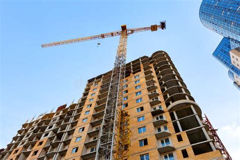 Construction Of A Multi Storey Residential Building Stock Image Image