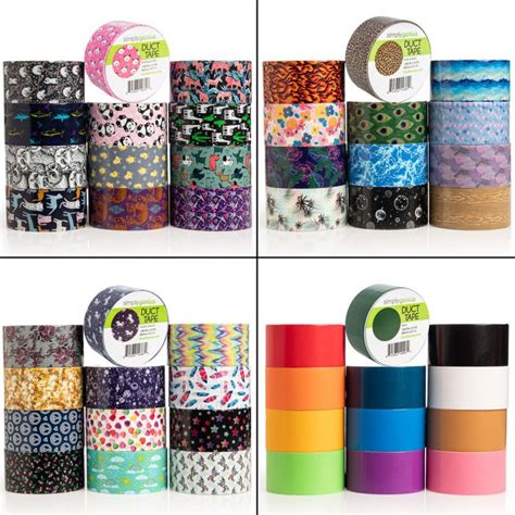 12pk Patterned And Colored Duct Tape By Simply Genius Duct Tape Colors