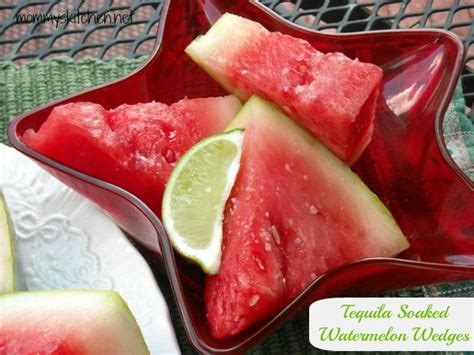 Tequila Soaked Watermelon Wedges And Margarita Bites — Mommys Kitchen