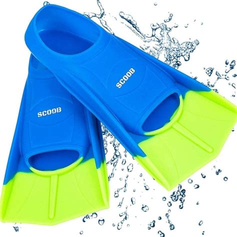 Scoob Swimming Training Fins Swim Flippers Travel Size Short Blade For