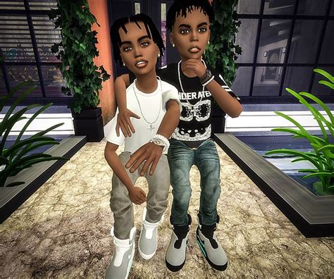 Ebonix Bls Child Sag Jeans And Mags Sims 4 Children Sims 4 Men