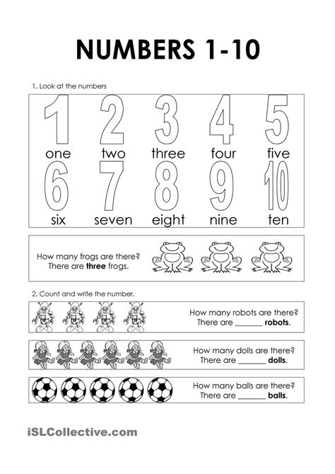 Esl Spelling Numbers Worksheet