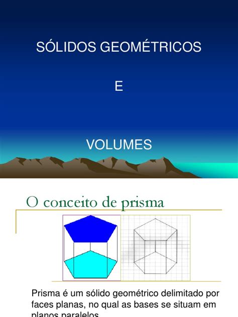 Volume Solidos Geometria Objetos Geométricos