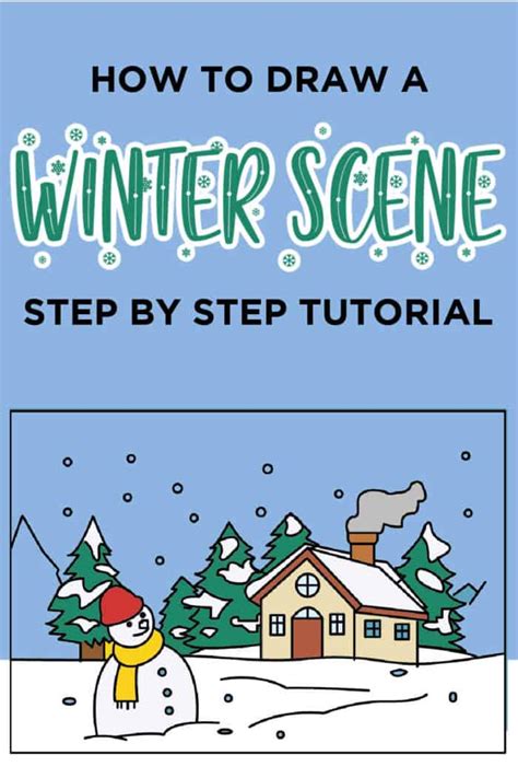 How To Draw A Winter Scene Made With Happy