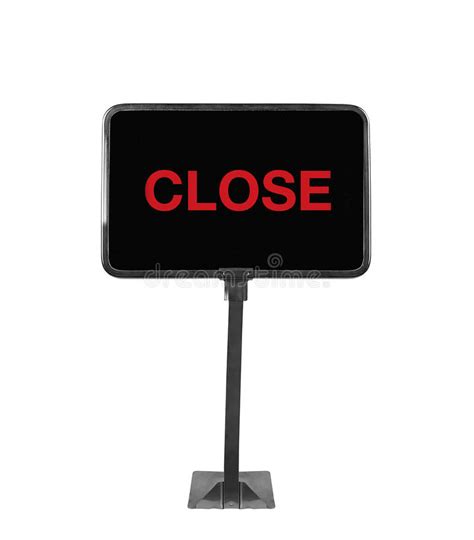 Shop Sign Closed Stock Photo Image Of Placard Design 60888356