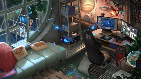 Cyberpunk Interior Cyberpunk Room Scifi Interior Spaceship Interior