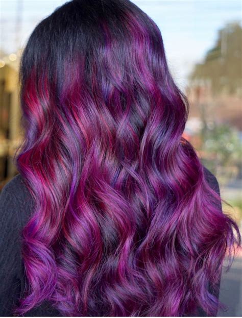Orchid Hair Color Purple Red Hair Color Long Hair Color Hair Color