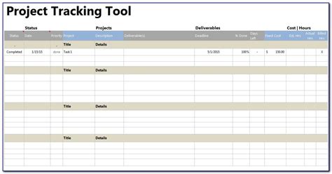 Project Progress Report Template Excel