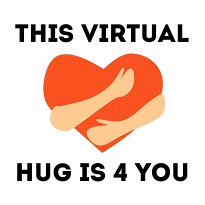 Hug Virtual Heart Corona Template 1080px Covid19