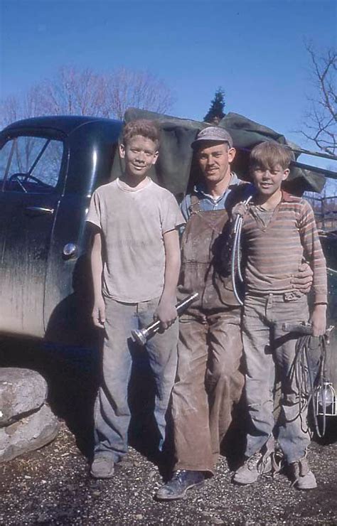 Farmer And Sons 1950s This Picture Is Full With Compassion And A