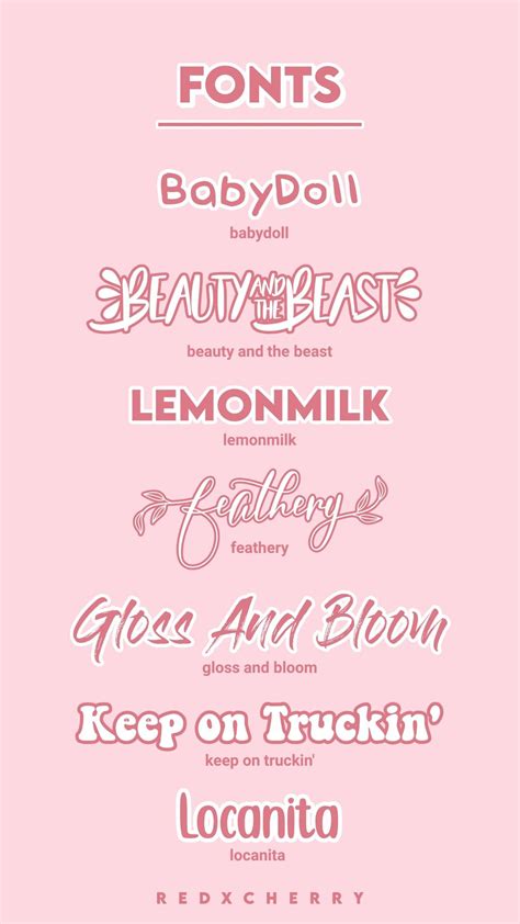Aesthetic Font Pack 🍥 Aesthetic Fonts Dafont Fonts Word Fonts