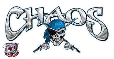 Chaos Skull Boat Decals Cool Design Ninja