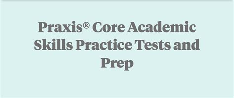 Free Praxis®️ Core 5752 Practice Tests