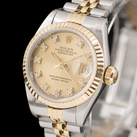Shop our collection of rolex watches like the submariner, daytona, datejust, oyster perpetual, explorer, batman, gmt master ii, sea dweller. Rolex Oyster Perpetual Datejust ref. 69173 diamonds - 26mm ...