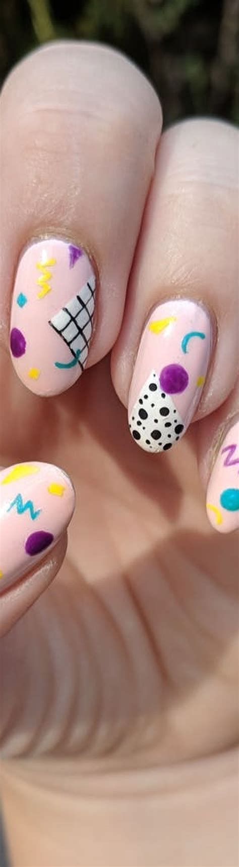 12 80s Nail Art Ideas To Round Out Your End Of Summer Style Brit Co