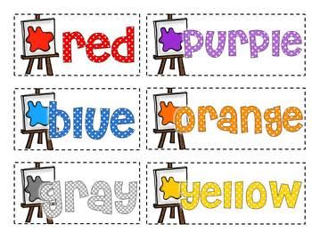 Color Word Writing Practice by Miss Kindergarten Love | TpT