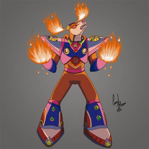 Flame Stag Mega Man X2 By Carolibuedev On Deviantart