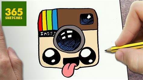 How To Draw A Logo Instagram Cute Easy Step By Step Drawing Cute