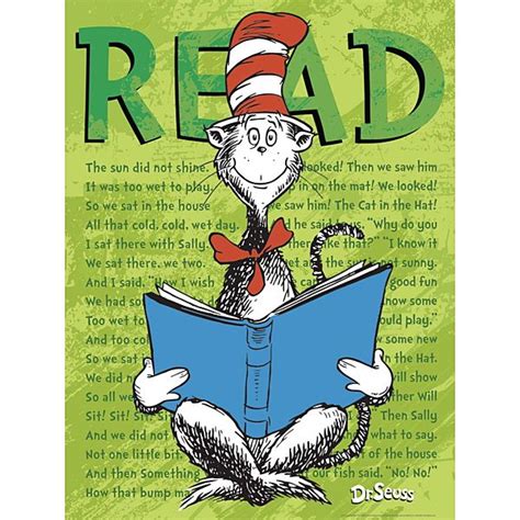 Dr Seusstm Cat In The Hat Read Poster