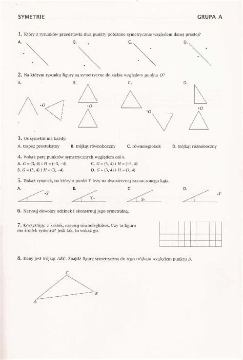 Figury Na Płaszczyźnie Klasa 8 - Figury Geometryczne Na P3aszczynie Sprawdzian Klasa 8 Matematyka Z