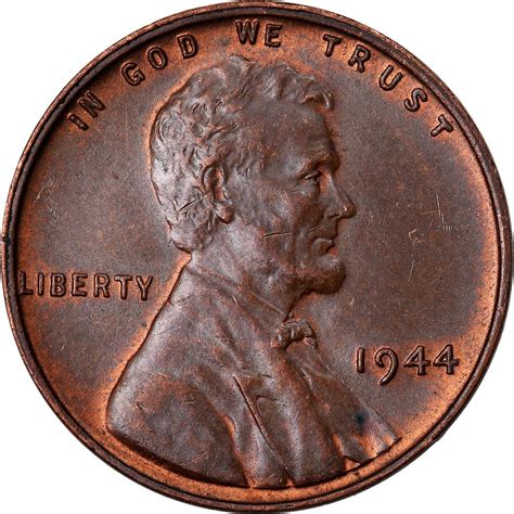 One Cent 1944 Wheat Penny Coin From United States Online Coin Club