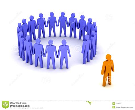 Stand Out From The Crowd Unusual Person Royalty Free