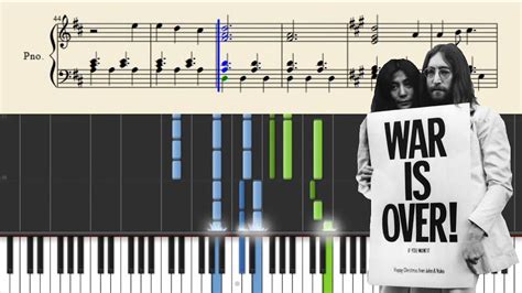 John Lennon Happy Xmas War Is Over Piano Tutorial SHEETS YouTube