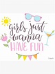 "Girls Just Wanna Have Fun" Poster for Sale by Yuzach | Redbubble