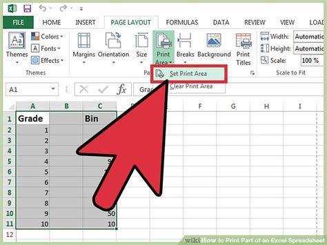 3 Ways To Print Part Of An Excel Spreadsheet Wikihow