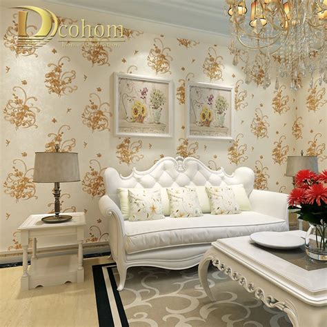 Simple Cozy Pastoral Flower 3d Wallpaper For Walls Decor Embossed