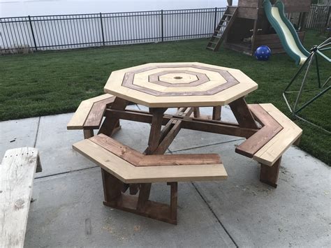 Ana White Octagonal Picnic Table Diy Projects