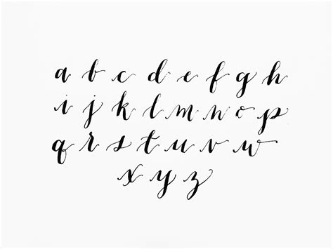 Torrie Asai Modern Calligraphy Alphabet Calligraphy Alphabet Lettering