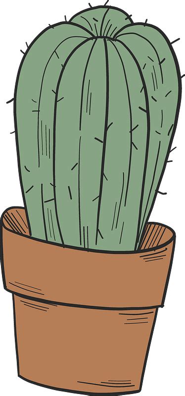 Cactus In A Pot Clipart Free Download Transparent Png Creazilla