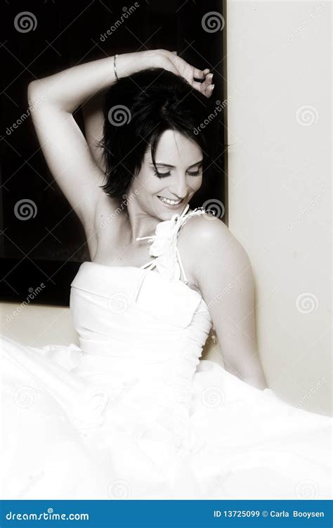 Brunette Bride Stock Image Image Of Bridal Beautiful 13725099