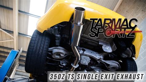 Tarmac Sportz Nissan 350z Single Exit Exhaust Youtube