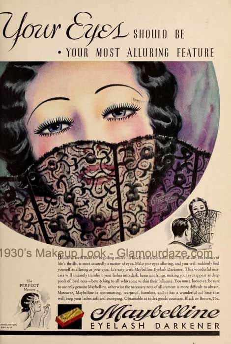 The History Of 1930s Makeup 1930 To 1939 Glamour Daze Vintage