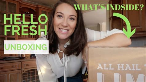 Whats Inside My Hello Fresh Box Unboxing Youtube