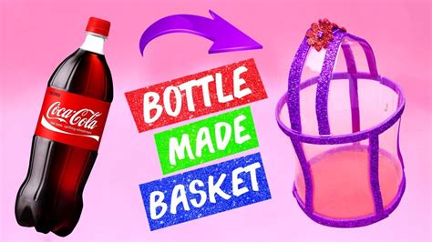 Plastic Bottle Made Basket Easy 5 Minutes Diy Crafts