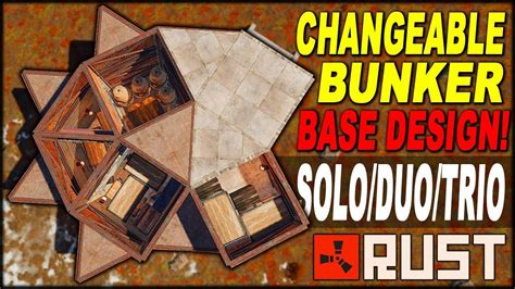 Changeable Bunker Base Soloduotrio Rust Base Design 2019 Full
