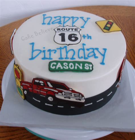 It's hard to believe that i used to hold your hand to help you cross the street. 16th Birthday....now you can drive! | Boys 16th birthday cake, Boy 16th birthday, 16 birthday cake